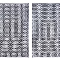 TAPPETO TIRRENIA NERO-BIA 120X180