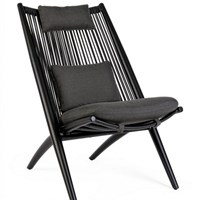 POLTRONA LOUNGE C-C ALOHA NEW NERO XK04