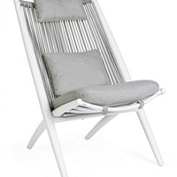 POLTRONA LOUNGE C-C ALOHA NEW BIANCOXK03