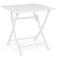 TAVOLO PIEGH. ELIN 70X70 BIANCO LH30