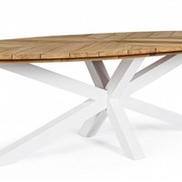 TAVOLO PALMDALE OV 240X110 BIANCO RT01