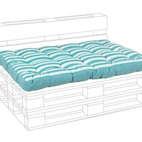 CUSCINO PALLET SEDUTA RIGA TURCHESE