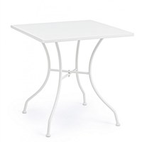 TAVOLO KELSIE BIANCO 70X70